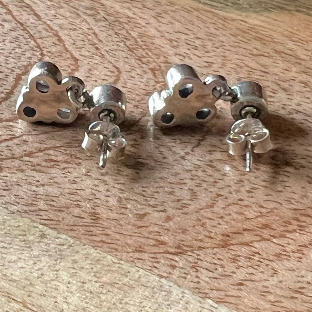 Sterling Silver Moonstone Gemstone Drop Earrings - Picture 4 of 5